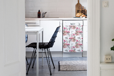 Decorative dishwasher magnet Flamingos