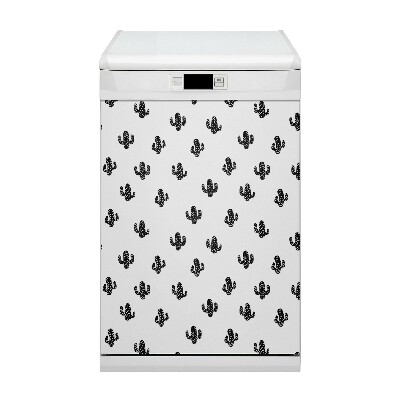 Magnetic dishwasher cover Cactus pattern