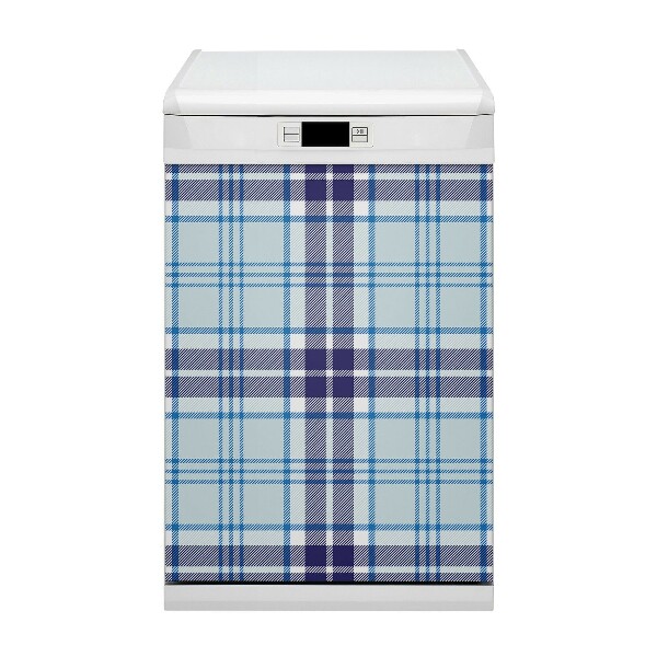 Magnetic dishwasher cover Tartan