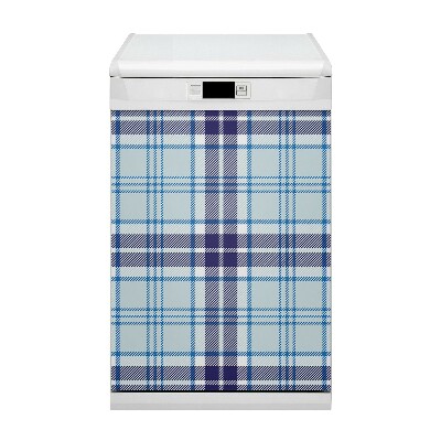 Magnetic dishwasher cover Tartan