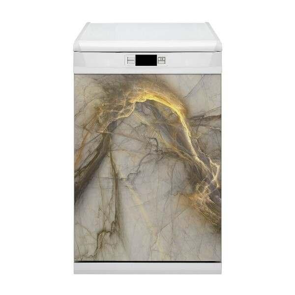 Dishwasher cover Golden marble