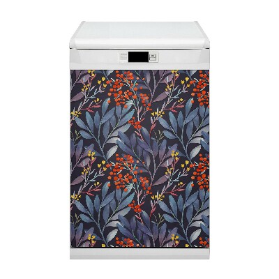 Dishwasher cover magnet Flowers image