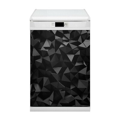 Dishwasher cover Black abstraction