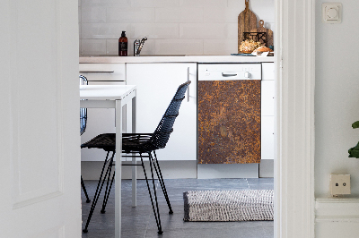 Decorative dishwasher magnet Brown texture