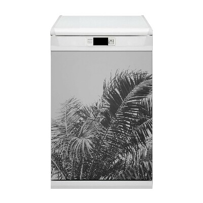 Decorative dishwasher magnet Palms against the sky