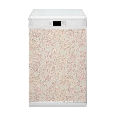 Dishwasher cover Pink peonies