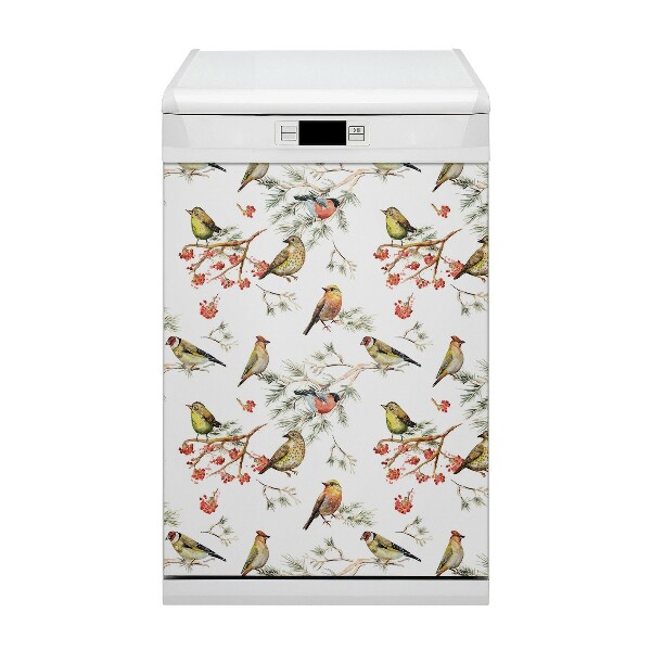 Dishwasher cover Birds on the branch