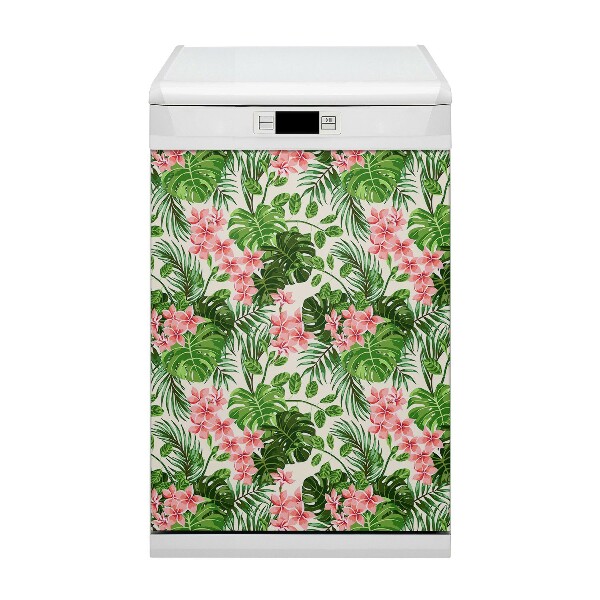 Dishwasher cover Hawaii flowers