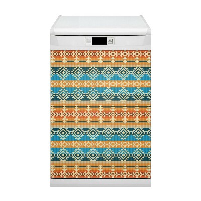 Magnetic dishwasher cover Navajo style pattern