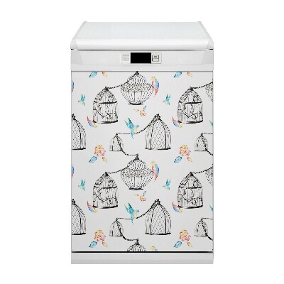 Magnetic dishwasher cover Bird cages