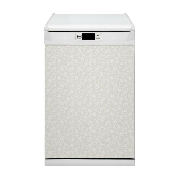 Dishwasher cover magnet Floral wallpaper