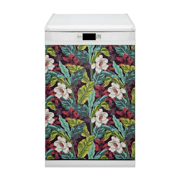 Magnetic dishwasher cover Floral