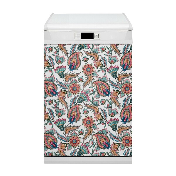 Magnetic dishwasher cover Flowers