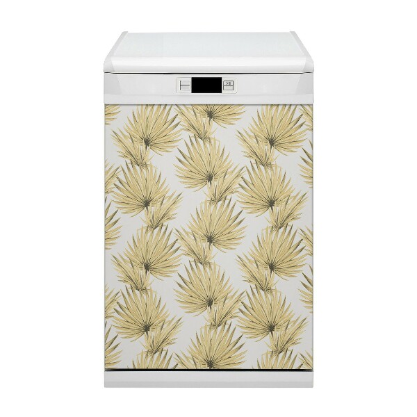 Dishwasher cover magnet Tropical leaves