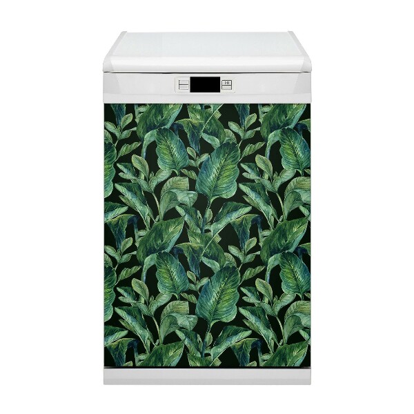 Dishwasher cover magnet Tropical leaves