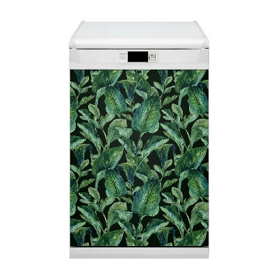 Dishwasher cover magnet Tropical leaves