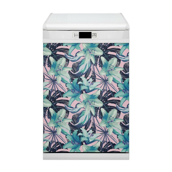 Decorative dishwasher magnet Painted lilies