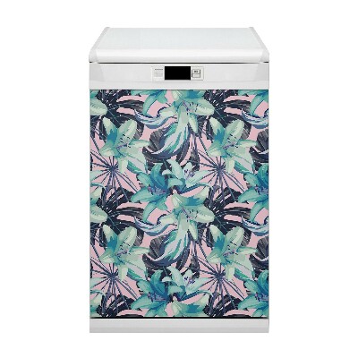 Decorative dishwasher magnet Painted lilies