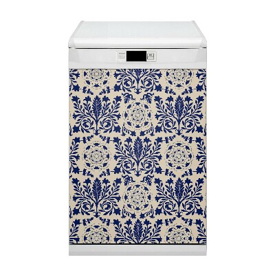 Dishwasher cover magnet Blue pattern