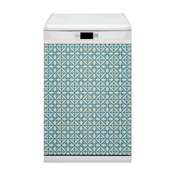 Dishwasher cover magnet Green pattern