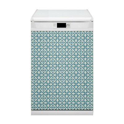 Dishwasher cover magnet Green pattern