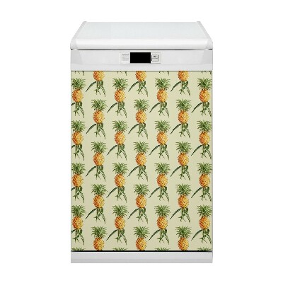 Magnetic dishwasher cover Pineapple pattern