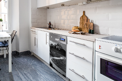 Dishwasher cover Dark mountains