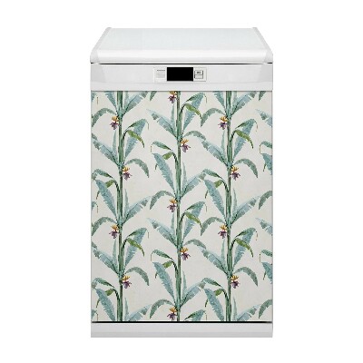 Dishwasher cover magnet Tropical plants