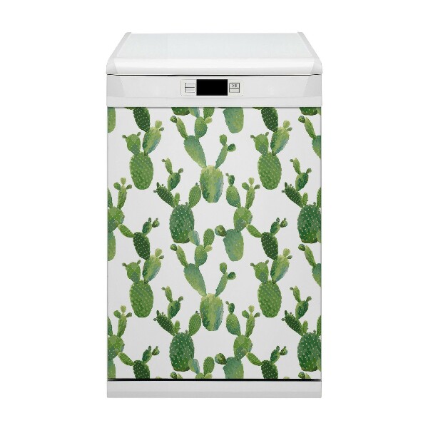 Dishwasher cover magnet Painted cacti