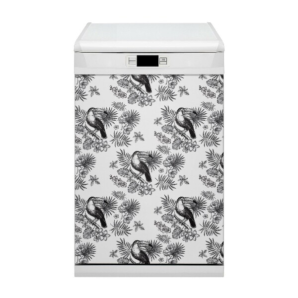 Dishwasher cover Tropics cz-white