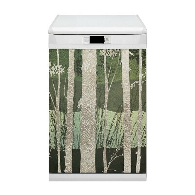 Magnetic dishwasher cover Trees