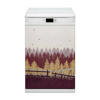 Dishwasher cover Autumn forest