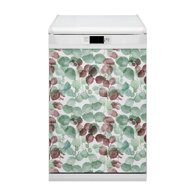 Magnetic dishwasher cover Floral pattern