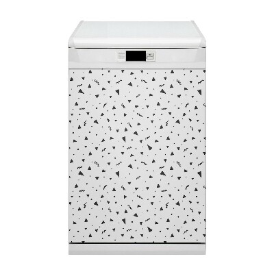 Magnetic dishwasher cover Geometric shapes