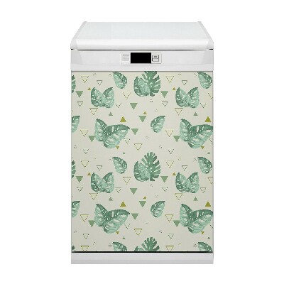 Magnetic dishwasher cover Monster and triangles