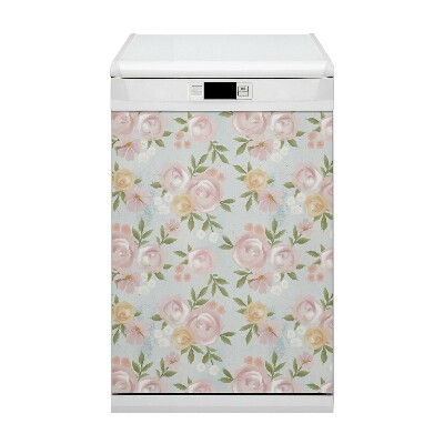 Dishwasher cover Watercolor flowers