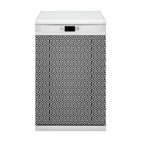 Magnetic dishwasher cover Geometric pattern