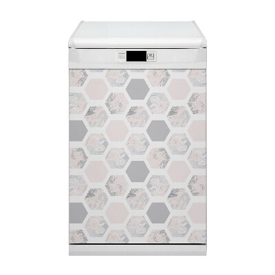 Magnetic dishwasher cover Hexagons