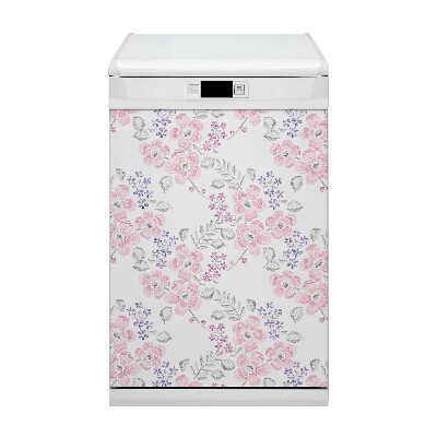 Dishwasher cover Floral pattern