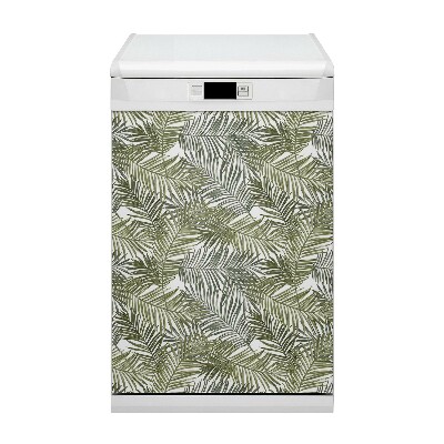 Dishwasher cover magnet Exotic leaves