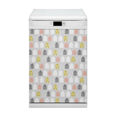 Magnetic dishwasher cover Scandinavian pattern