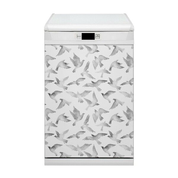 Magnetic dishwasher cover Birds