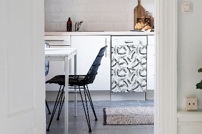 Dishwasher cover magnet Feathers