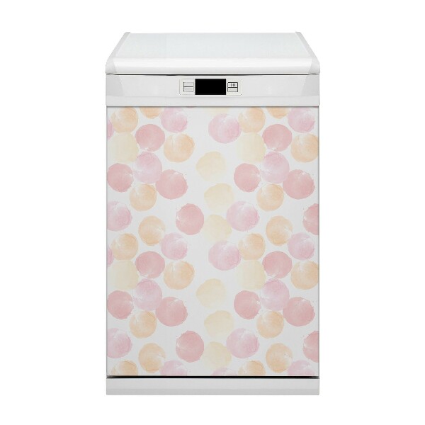 Magnetic dishwasher cover Pastel dots