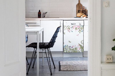 Dishwasher cover magnet Spring flowers