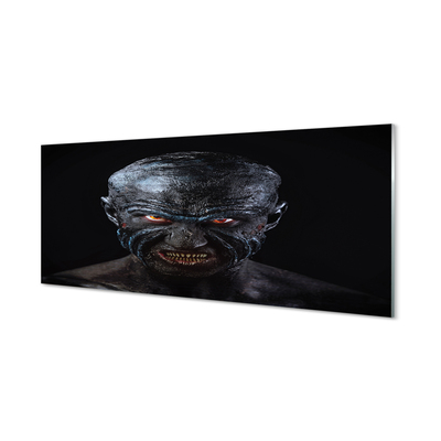 Acrylic print A character awful bald with red eyes