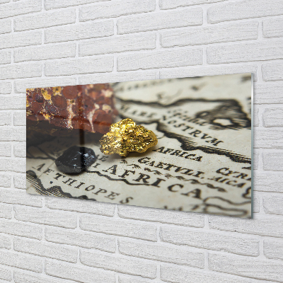 Acrylic print Golden card