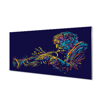 Acrylic print Trumpet man