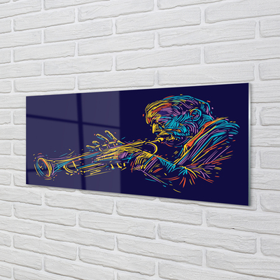 Acrylic print Trumpet man