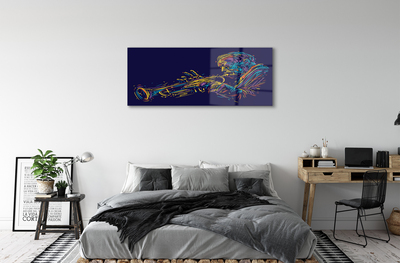 Acrylic print Trumpet man